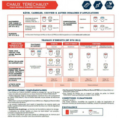 CHAUX TÉRÉCHAUX NHL2 25KG